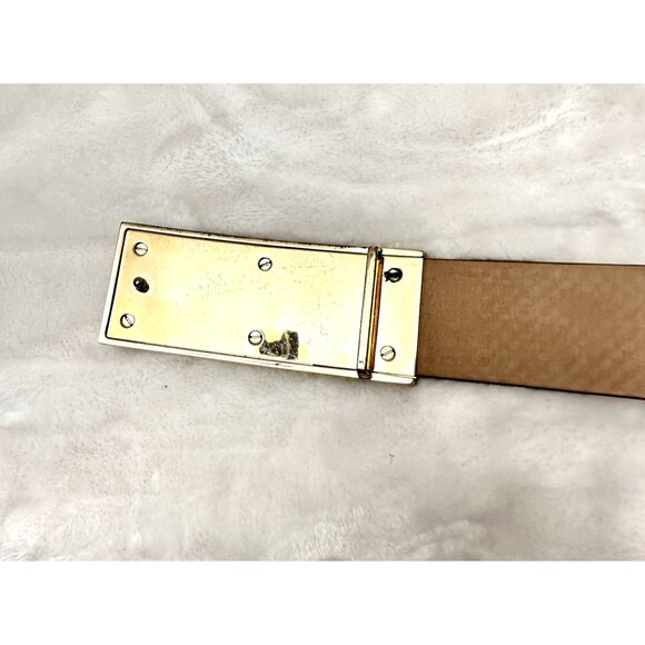 Jimmy Choo Womens Gold Patent Tiles Leather 1.5 \